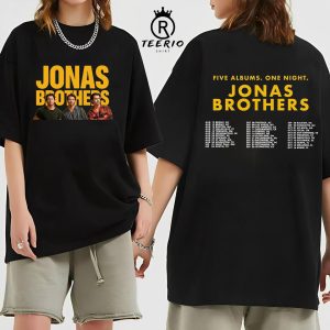 Jonas Brothers Five Albums One Night The Tour 2023 Shirt, Jonas Brothers Band Fan Shirt, Jonas Brothers 2023 Tour Shirt, Jonas Brothers Fan