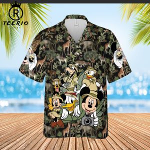 Vintage Disney Animal Kingdom Safari Mode Hawaiian Shirt