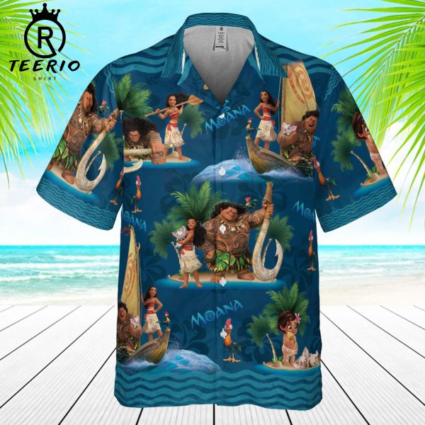 Moana And Maui Disney Disneyland Trip Hawaiian Shirt