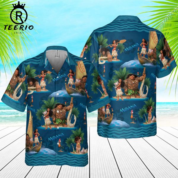 Moana And Maui Disney Disneyland Trip Hawaiian Shirt