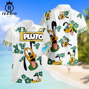 Pluto Dog Hibiscus Disney Magic Kingdom Hawaiian Shirt