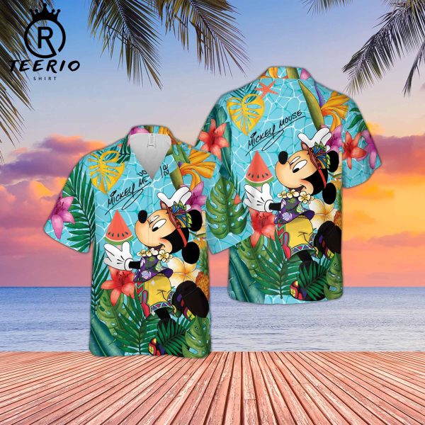 Disney Mickey Mouse Hawaiian Vacation Shirt