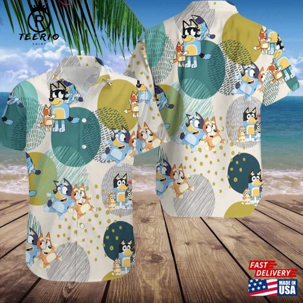 Bluey Family Hawaiian Shirt Beach