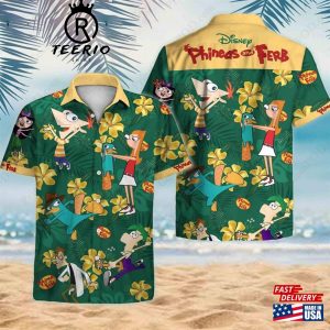 Phineas And Ferb Hawaiin Shirt Unisex Hawaiian Shirt