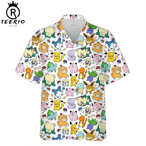 Pokemon Doodles Art Hawaiian Shirt