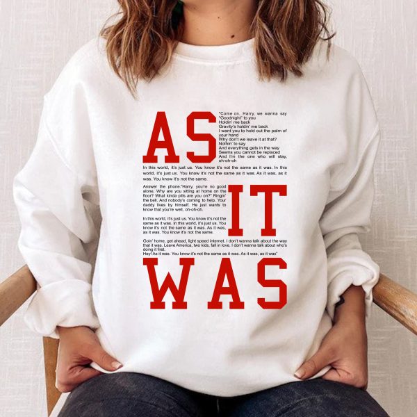 As It Was Harry Lyrics Harry Styles New Song Unisex T-Shirt