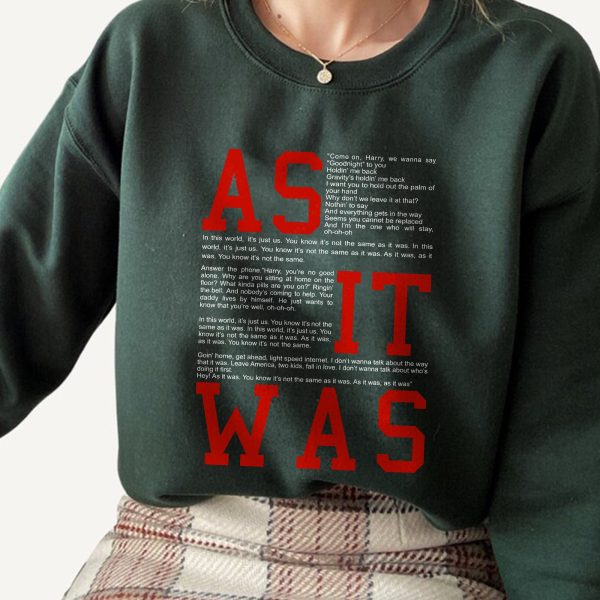 As It Was Harry Lyrics Harry Styles New Song Unisex T-Shirt