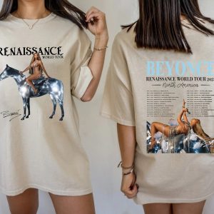 Beyonce World Tour North America 2 Side Shirt Renaissance New Album Concert 2023 Tee