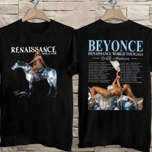 Beyonce World Tour North America 2 Side Shirt Renaissance New Album Concert 2023 Tee