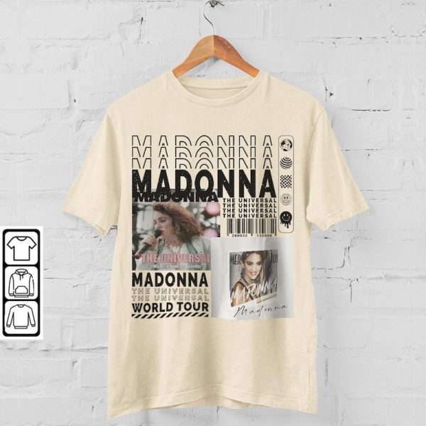 Madonna Music Shirt, Sweatshirt Y2K Merch Vintage 90s Madonna The Celebration Tour 2023 Tickets Album The Universal Tee Hoodie