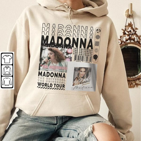 Madonna Music Shirt, Sweatshirt Y2K Merch Vintage 90s Madonna The Celebration Tour 2023 Tickets Album The Universal Tee Hoodie