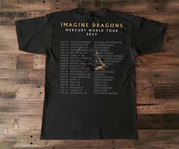 Imagine Dragons Mercury World Tour 2023 T-Shirt, Imagine Dragons Tour 2023