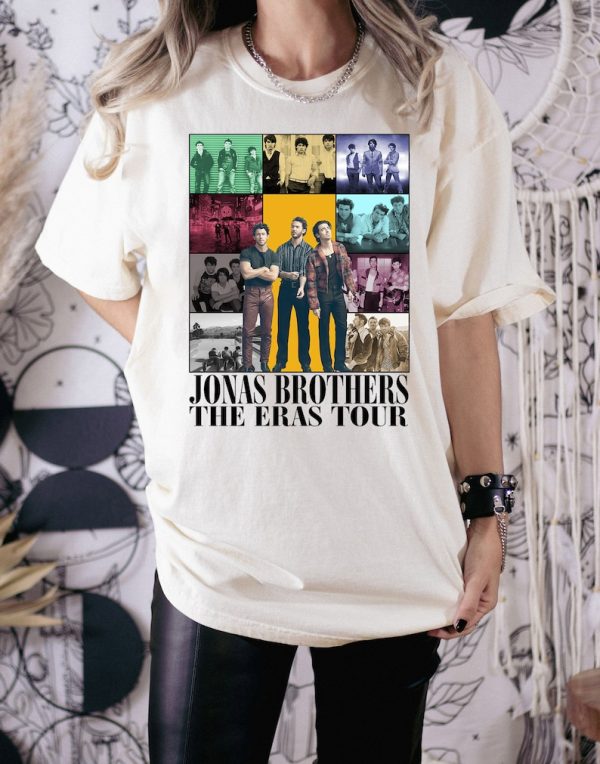 Retro Jonas Brothers The Eras Tour Comfort Colors Shirt, Jonas Brother Merch, Jonas Brothers Fan Tees, Joe Jonas Homage Shirt