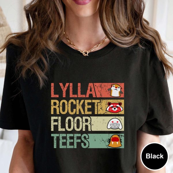 Lylla, Rocket, Floor And Teefs Shirt, Marvel Sweatshirt, Rocket Raccoon And Friends, Guardians Of The Galaxy, Marvel Comics, Marvel Fan Gift