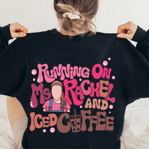 Running On Ms Rachel And Iced Coffee Shirt, Ms Rachel Mom Shirt, Mothers Day Shirt, Iced Coffee Mom Shirt, Happy Mothers Day Gifts