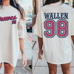 Wallen 98 Braves T-shirt, Western Shirt, Cowboy Shirt, Westerns gift, Cowboy Girls Shirt, Cowboy Tee, Western Tee