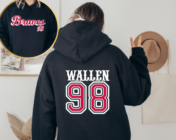 Wallen 98 Braves Sweatshirt, Western Shirt, Cowboy Shirt, Westerns gift, Cowboy Girls Shirt,Cowboy shirt