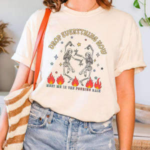 Drop Everything Now  Vintage T-shirt, Oversized Soft Tee