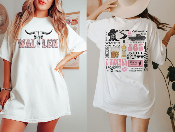 Vintage Wallen Western T-shirt, Trendy tee, Cowgirl Country Shirt, Wallen Western T-Shirt, Retro Cowboy Wallen Shirt