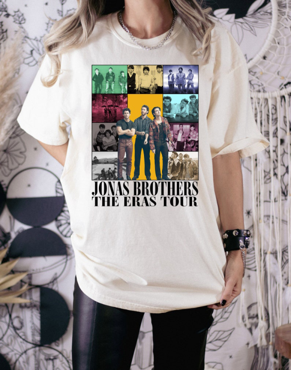 Retro Jonas Brothers The Eras Tour Shirt, Jonas Brother Merch, Jonas Brothers Fan Tees, Joe Jonas Homage Shirt