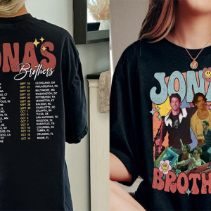 Retro Jonas Brothers  Shirt, Joe Jonas Double sided shirt, Jonas Brothers Tour Shirt, Jonas Retro 90’s Sweater