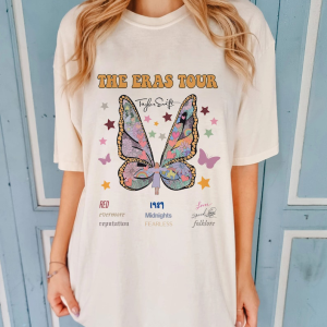 The Eras Tour Butterfly Shirt, Eras Tour Shirt, Eras Tour 2023 Shirt, Eras Tour Merch Shirt