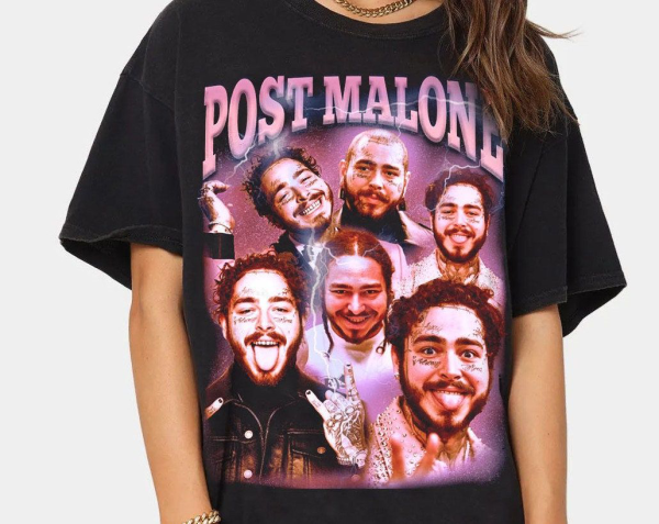 Vintage Post Malone Shirt, Post Malone Europe Tour Vintage Bootleg Shirt, Posty Shirt, Twelve Carat Tour 2023,90s Graphic Tee