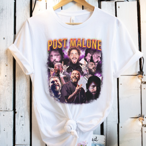 Post Malone Shirt, Vintage Post Malone Graphic Tee, Posty Rap Crewneck Unisex Post Malone Music T Shirt, Gift for Friend, Posty Fan Tee