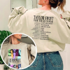 TS The Eras Tour 2023 Shirt Taylor Swiftie Merch Sweatshirt Hoodie TSwift Album Vintage Retro y2k Music Concert Track list Red Midnight 1989