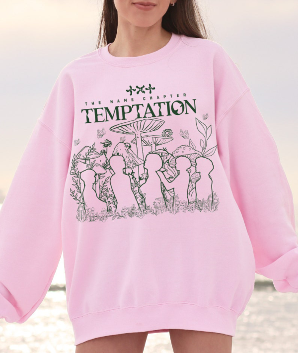 Temptation TXT Sweatshirt | K-pop Sweatshirt, TXT Moa, Lovesick, Tour, Temptation, Blue Hour, Sugar Rush, Light Stick, TXT Tshirt, Crewneck