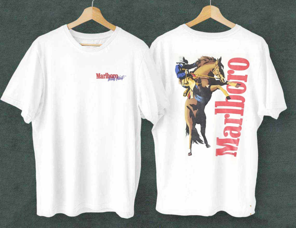 Marlboro Shirt, Vintage 80s Marlboro Cowboy T-shirt,Marlboro Cowboy Shirt, Marlboro Merch