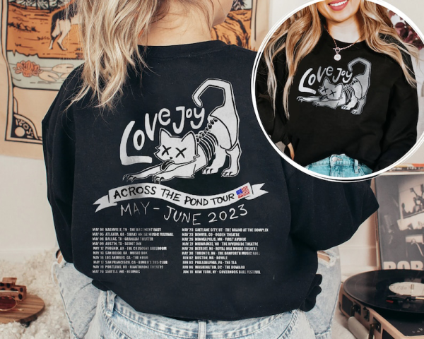 Lovejoy Tour 2023 Music Shirt, Lovejoy Tour Concert 2023 shirt, 2 Side Across The Pond Tour 2023 Sweatshirt, US Free shipping