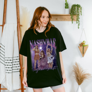 Nashville Tour Tee | Vintage Swiftee | Concert Merch | 90’s Grunge Lightning Rain Nashville