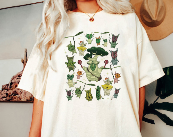 Zelda Korok Shirt,Lineart Korok Shirt, Tri Force Shirt, Hylian Shirt, Korok Zelda Plant Shirt, Flora Of Hyrule Shirt