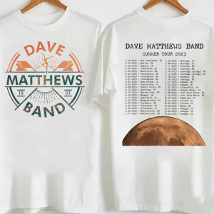 2023 Concert Dave Matthews Band Shirt Dmb T-Shirt Summer Tour Classic VIEW SIZE CHART