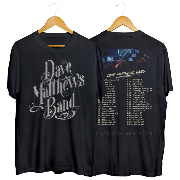 2023 Concert Dave Matthews Band Shirt Dmb T-Shirt Summer Tour Classic VIEW SIZE CHART