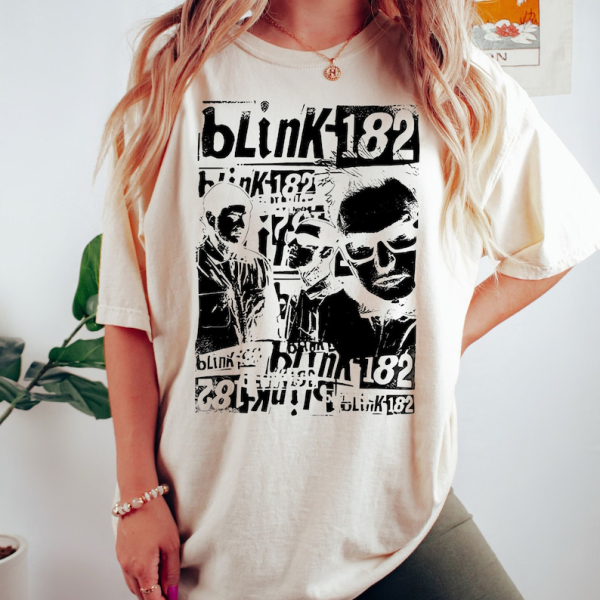 182 World Tour 2023 Shirt, Vintage Blink Tee, Blink Band Tee, Retro Blink Shirt, Blink World Tour 2024 Shirt, Arrow Smiley Shirt, Blink182