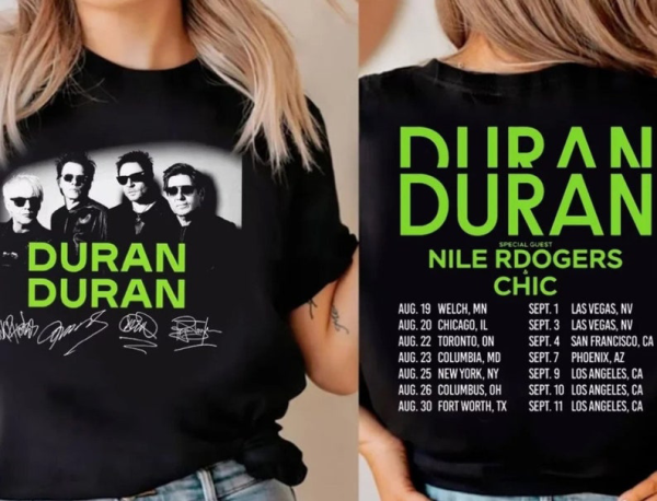 Graphic Duran Duran Future Past Tour T-Shirt, Duran Duran 2023 Tour T-Shirt, Duran Duran Merch Fan Lovers Shirt, Duran Duran Vintage T-Shirt