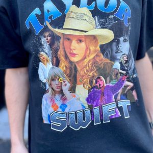 SWIFTIE Eras Homage T-Shirt Taylor Concert Merch Retro Bootleg Rap Tee