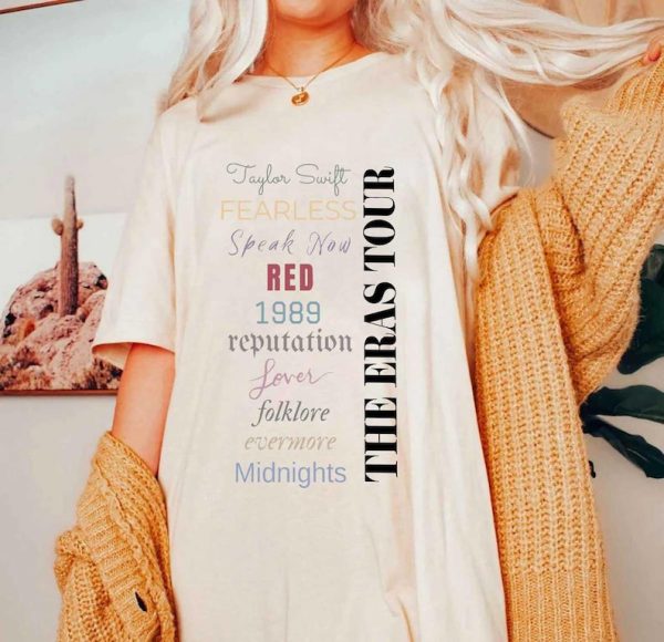 Taylor The Eras Tour 2023 Shirt, The Eras Tour Shirt, Swiftie Merch Shirt, Swiftie Tour Shirt, Meet Me At Midnights Shirt