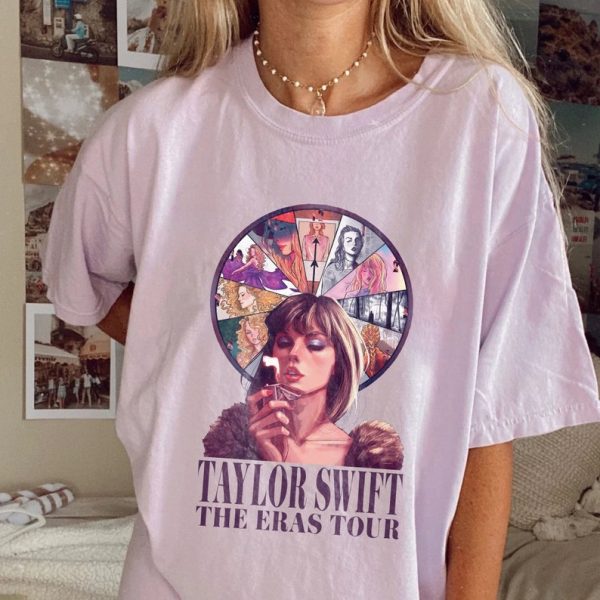 Retro Taylor The Eras Tour Shirt, Y2k TS The Eras Tour Tshirt, Taylor All Albums Shirt, Swiftie Tour Tee, The Eras Tour Taylor Merch Hoodie