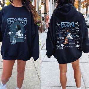 SZA 2 side T-shirt Sweatshirt, SOS Tour 2023, Sza Good Days Graphic Tee, Sza Merch, Kill Bill shirt