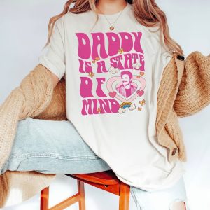 Daddy-Is-A-State Pedro Pascal Shirt, Pedro Pascal Tee, Daddy’s Girl Shirt, Valentine’s T-Shirt Gift for Her, Oversized Shirt