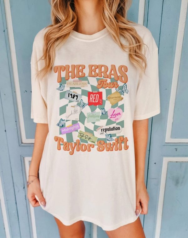 Comfort Colors Retro The Eras Tour TS Shirt, The Eras Tour Merch, Y2K TS The Eras Tour 2023 Shirt