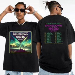 Shinedown Tour 2023 Dates Shirt, The Revolutions Live Tour Shirt, Shinedown Band Shirt, Rock Music Concert, Shinedown Fan Lovers Shirt