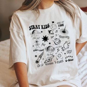 Vintage Stray Kids 5 Star Shirt. Stray Kids Album Shirt. Stray Kids Han, Hyunjin, Lee Know, Bang Chan, Changbin, Felix.