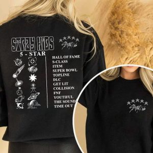 Vintage Stray Kids Album Shirt. Stray Kids 5 Star Shirt. Stray Kids 2 Sides Sweatshirt. Stray Kids Maniac Shirt.