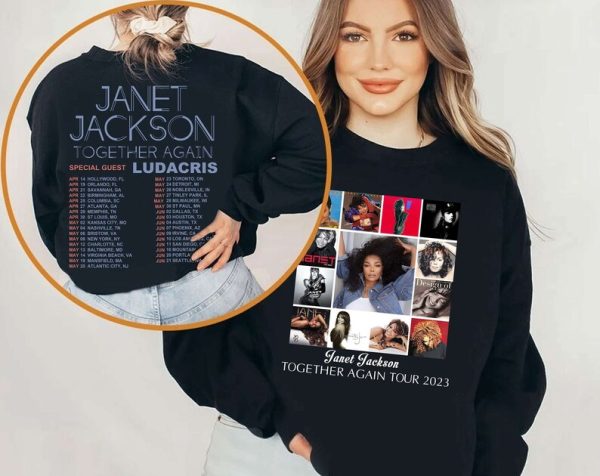 Janet Jackson Together Again Tour 2023 Shirt, Together Again Tour 2023 Tshirt, Music Tour 2023 Tshirt, Tour 2023 Shirt, Gift For Fan.