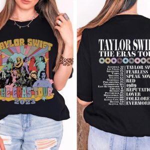 The Eras Tour Two Sided Shirt, Eras Concert Front And Back Shirt, Taylor Swiftie Shirt, Taylor Swiftie Merch, Taylor Version Shirt.