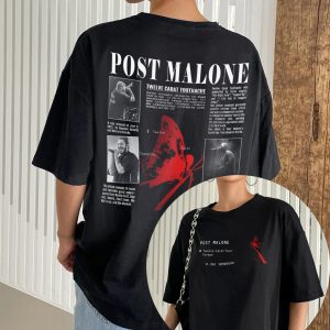 Posty Shirt, Twelve Carat Tour 2023 Sweatshirt, Posty Europe Tour Shirt (2 sides), Unisex Tshirt